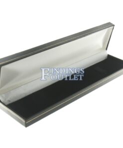 Black Leather Classic Bracelet Box Display Jewelry Gift Box Empty