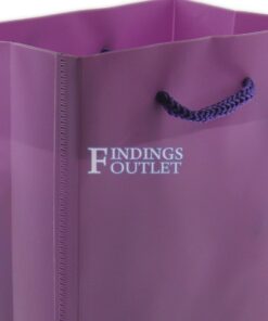 4.5x6.5 Purple Tote Gift Bags Frosted Paper Shopping Bag With Handle Zoom