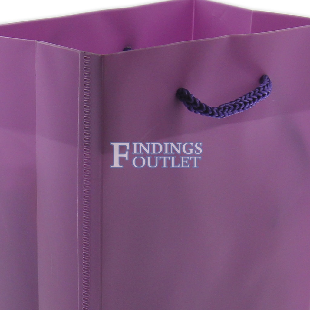 16x12 Purple Tote Gift Bags Frosted Paper Shopping Bag With Handle