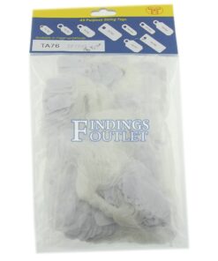 Rhino Square White Standard String Jewelry Price Tags 1000 Pcs Back