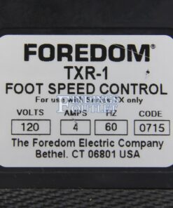 Foredom TXR-1 Foot Control Pedal 115 Volt Electronic Speed Control Back