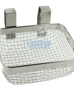 Ultrasonic Jewelry Cleaning Basket 5” x 4” Stainless Steel Mesh Standard Front