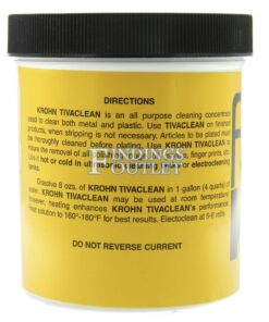 TIVACLEAN Electrocleaning Concentrate 1lb Jewelry Cleaning Powder Instructions