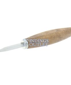 Stainless Steel Bench Knife Traditional Thick Blade With Hardwood Handle Angle