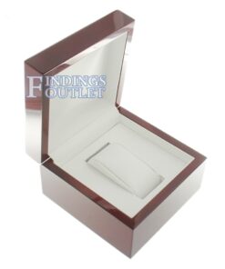 Cherry Rosewood Wooden Watch Box Display Jewelry Gift Box Empty