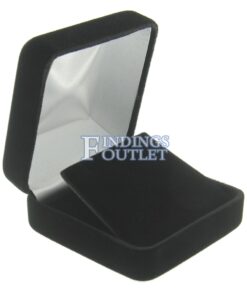 Black Velvet Pendant Box Display Jewelry Gift Box Empty