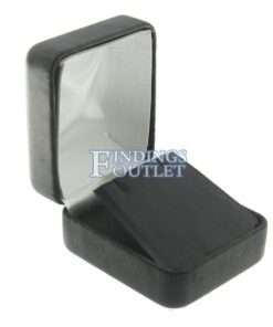 Black Leather Earring Box Display Jewelry Gift Box Empty