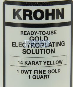 Krohn 14K Yellow Gold Plating Solution Zoom Label