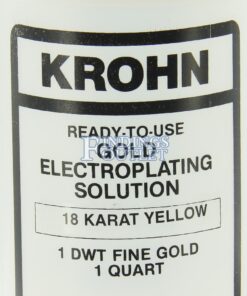 Krohn 18K Yellow Gold Plating Solution Zoom Label