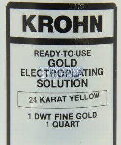 Krohn 24K Yellow Gold Plating Solution Zoom Label