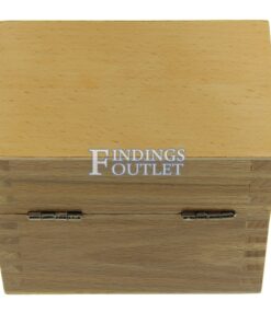 5 Compartment Wooden Box With Magnetic Lock Back