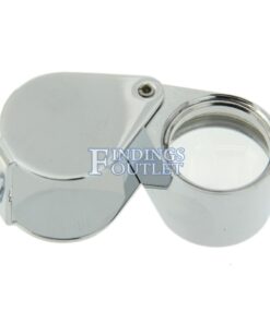 Silver Tone 18mm Triplet 10x Eye Loupe Single