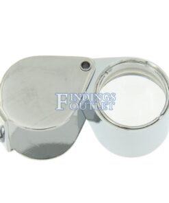 Silver Tone 21mm Triplet 10x Eye Loupe Single