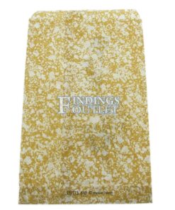 6x9 Gold Paper Gift Bags For Jewelry Merchandise Back