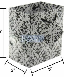 3x3.5 Damask Tote Gift Bags Glossy Paper Shopping Bag With Handle Dimensions