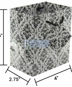 4x4.5 Damask Tote Gift Bags Glossy Paper Shopping Bag With Handle Dimensions