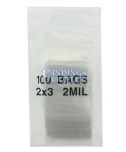 2x3 Plastic Resealable Bags Clear Zip Lock 2 Mil Pack of 100