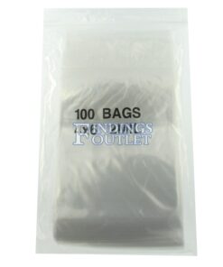 4x6 Plastic Resealable Bags Clear Zip Lock 2 Mil Pack of 100