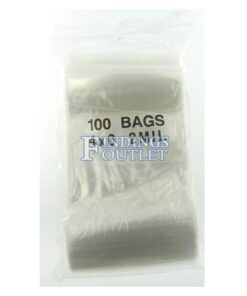 4x6 Plastic Resealable Bags Clear Zip Lock 2 Mil w/ Writing Block Pack of 100