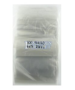 6x9 Plastic Resealable Bags Clear Zip Lock 2 Mil w/ Writing Block Pack of 100