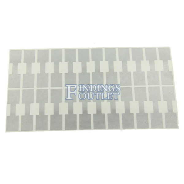 Rhino Square Silver Standard Sticker Jewelry Price Tags 1000 Pcs Sheet