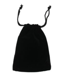 4x5.5 Black Velvet Pouch Jewelry Drawstring Gift Bag