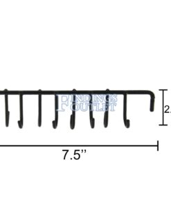 8 Hook Ultrasonic Cleaning Rack For Hanging Jewelry Dimensions