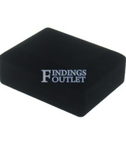 Black Velour Pendant Box Display Jewelry Gift Box Closed