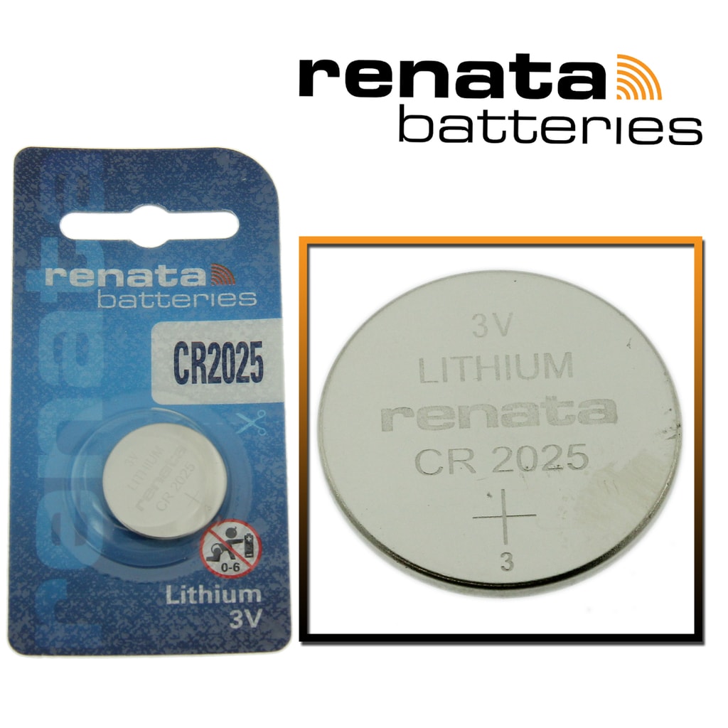 Renata CR2025 Battery 3v Lithium Coin Cell
