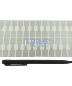 Rhino Square Silver Standard Sticker Jewelry Price Tags 1000 Pcs Sheet Pen