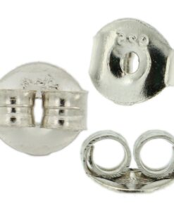 Sterling Silver 925 Replacement Single Friction Push Back for Stud Earrings USA