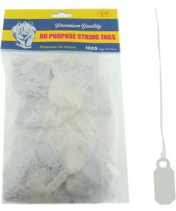 Rhino Square White Standard String Jewelry Price Tags 1000 Pcs