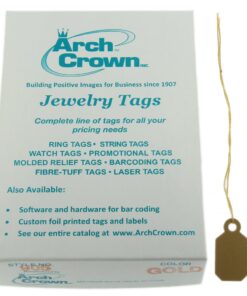 Arch Crown Square Gold Long String Jewelry Price Tags 1000 Pcs