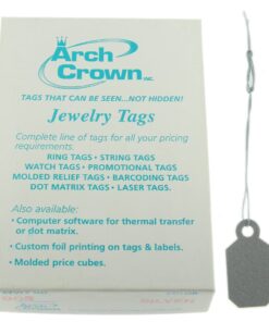 Arch Crown Square Silver Long String Jewelry Price Tags 1000 Pcs