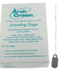 Arch Crown Square Silver Standard String Jewelry Price Tags 1000 Pcs