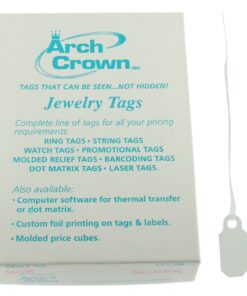 Arch Crown Square White Standard String Jewelry Price Tags 1000 Pcs