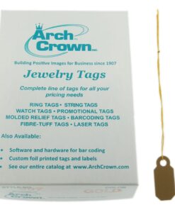 Arch Crown Square Gold Standard String Jewelry Price Tags 1000 Pcs