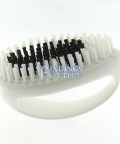 Hand Brush 4” With Grip Handle Stiff Nylon Bristles For Jewelers General Use Front Side