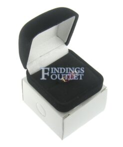 Black Velour Ring Box Display Jewelry Gift Box Outer