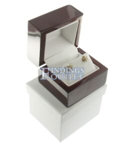 Cherry Rosewood Wooden Earring Box Display Jewelry Gift Box Outer