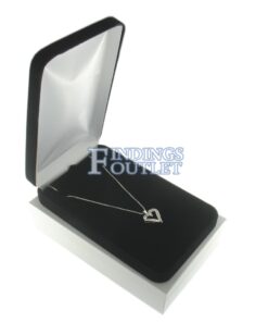 Black Velvet Necklace Box Display Jewelry Gift Box Outer