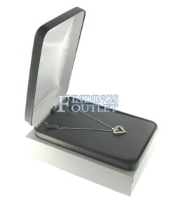 Black Leather Necklace Box Display Jewelry Gift Box Outer