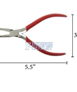 Fine Curved Nose Beading Plier Jewelry Design & Repair Tool Dimensions