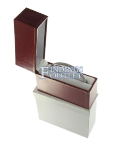 Red Leather Classic Bangle Watch Box Display Jewelry Gift Box Outer