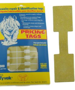 Rhino Square Gold Standard Sticker Jewelry Price Tags 1000 Pcs