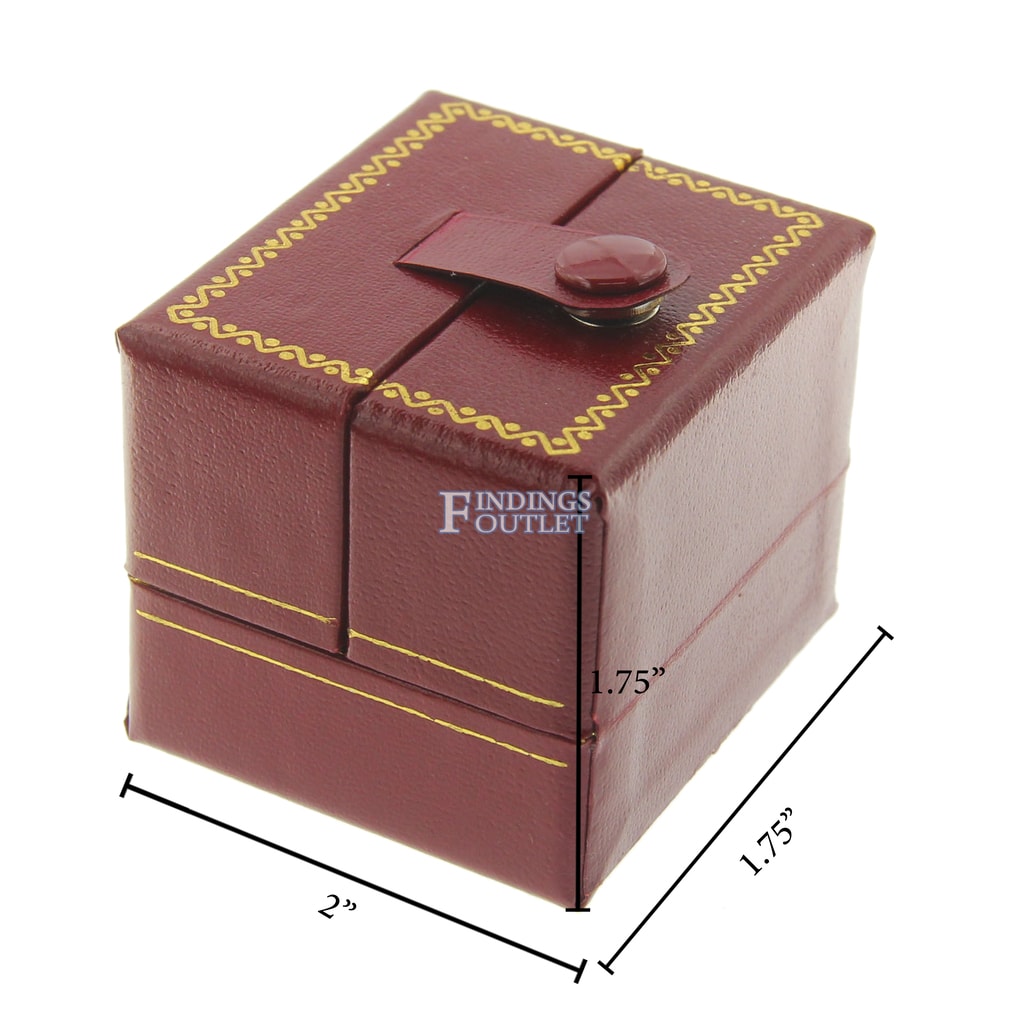 Faux Leather Jewellery Packaging Box Wholesale Ring Pendant Necklace Jewelry  Gift Storage Case
