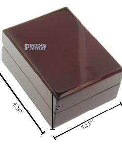 Cherry Rosewood Wooden Large Earring Box Display Jewelry Gift Box Dimensions