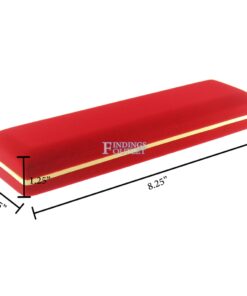 Red Velvet Gold Trim Bracelet Box Display Jewelry Gift Box Dimensions