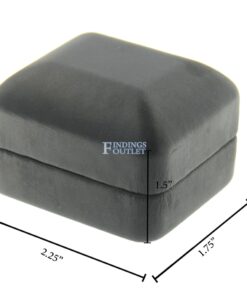 Black Leather Earring Box Display Jewelry Gift Box Dimensions