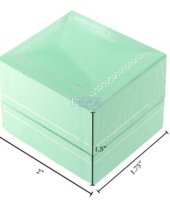 Teal Blue Leather Ring Box Display Jewelry Gift Box Dimensions